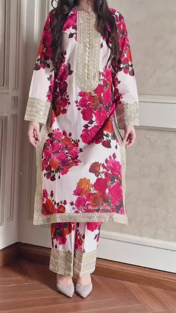Red 3Pcs Spring Suit